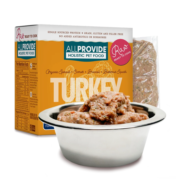All Provide Raw Dog Frozen Food Turkey, 2lb