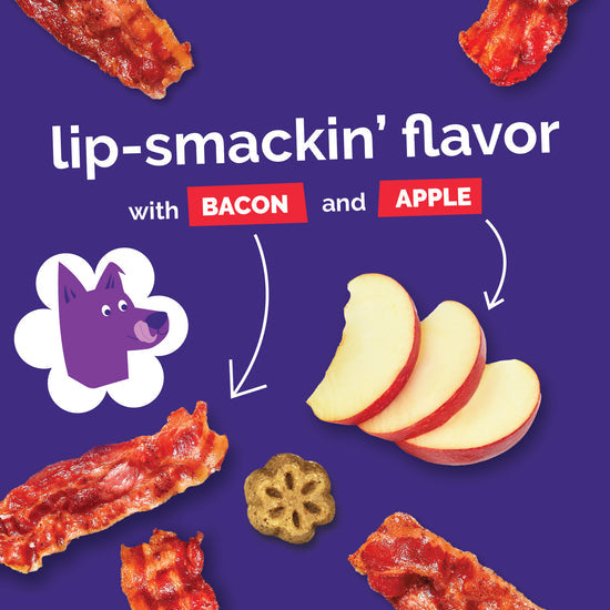 Fruitables Skinny Minis Chewy Dog Treats Apple & Bacon