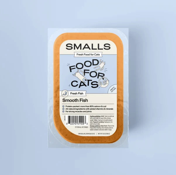 Smalls Cat Frozen Gently Cooked Food Smooth Fish 5oz