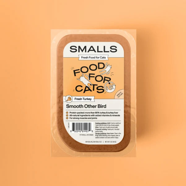 Smalls Cat Frozen Gently Cooked Food Smooth Turkey 5oz