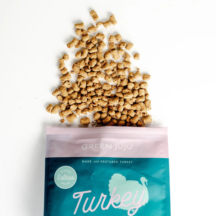 Green Juju Dog Freeze Dried Extras Food, Turkey & Sardine