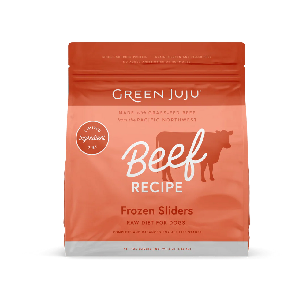 Green Juju Dog Frozen Raw Food Beef