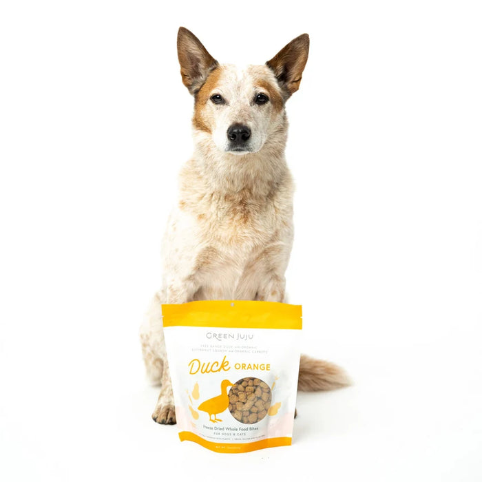 Green Juju Dog Freeze Dried Whole Food Bites, Duck Orange