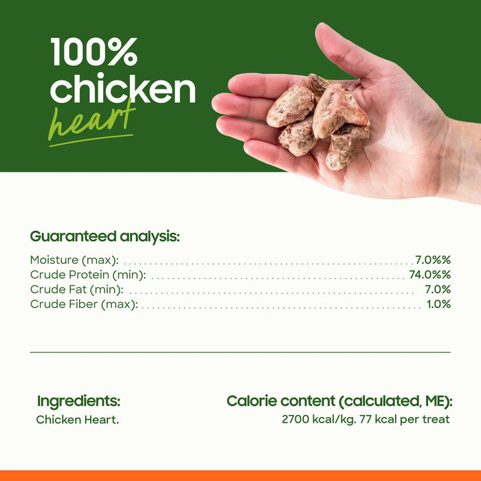 Small Batch Freeze Dried Treats Chicken Hearts
