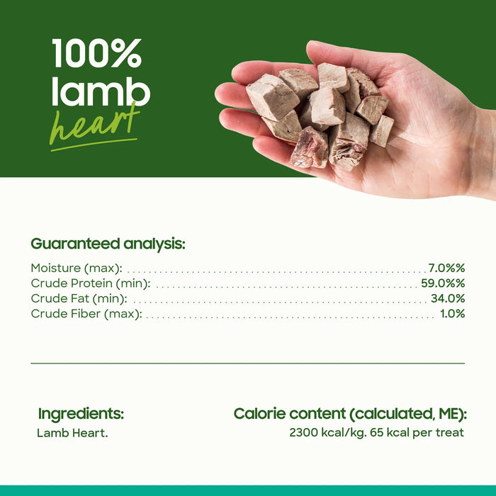 Small Batch Freeze Dried Treats Lamb Hearts