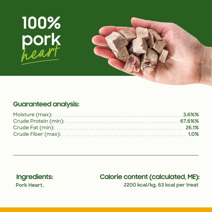 Small Batch Freeze Dried Treats Pork Hearts