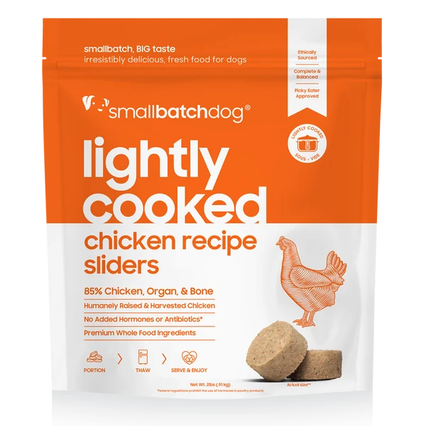 Small Batch Dog Frozen Lightly Cooked Food Chicken