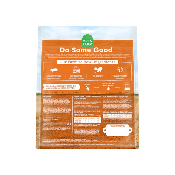 Open Farm Dog Freeze Dried Food Pork