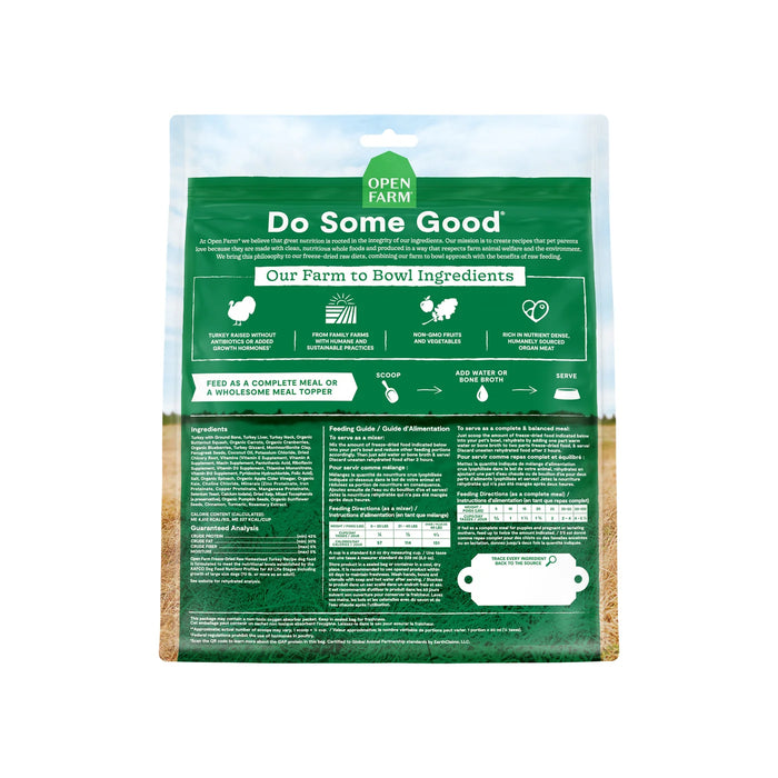 Open Farm Dog Freeze Dried Food Turkey