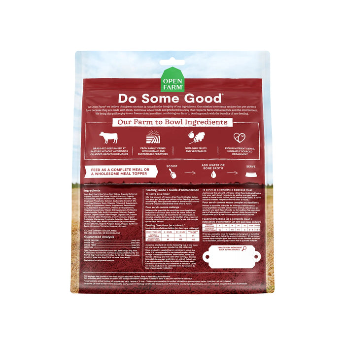 Open Farm Dog Freeze Dried Food Beef