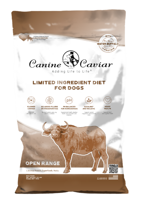 Canine Caviar Dog Grain Free Dry Food Open Range Buffalo