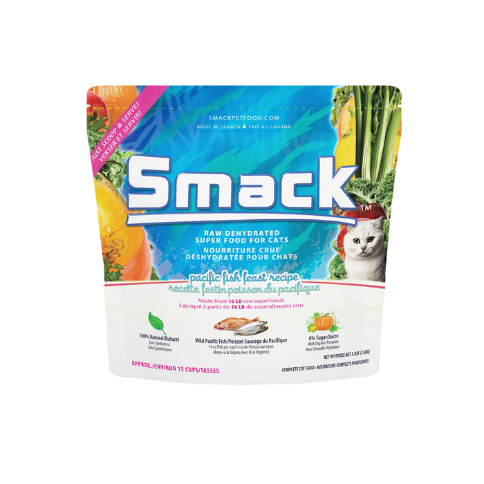 Smack Dehydrated Cat Food Pacific Fish Feast