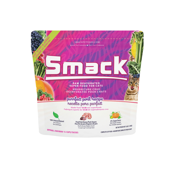 Smack Dehydrated Cat Food Purrfect Pork