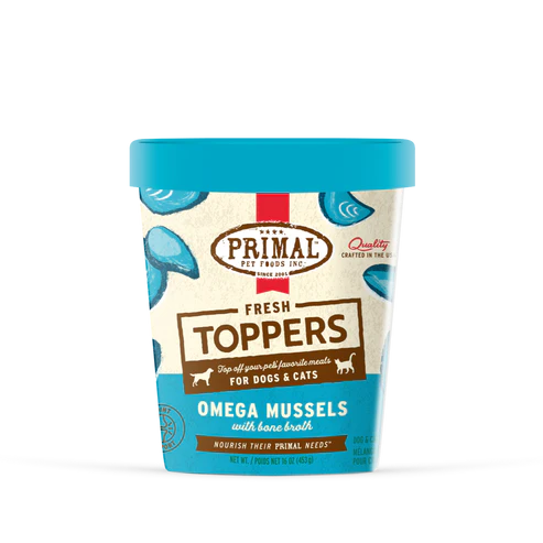 Primal Frozen Fresh Topper, Omega Mussel Melange