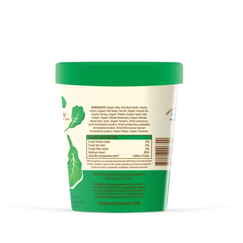Primal Frozen Fresh Topper, Power Greens