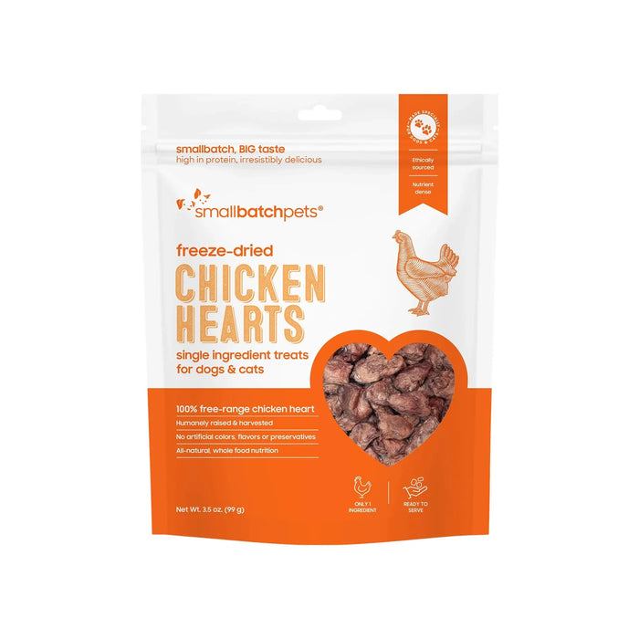 Small Batch Freeze Dried Treats Chicken Hearts