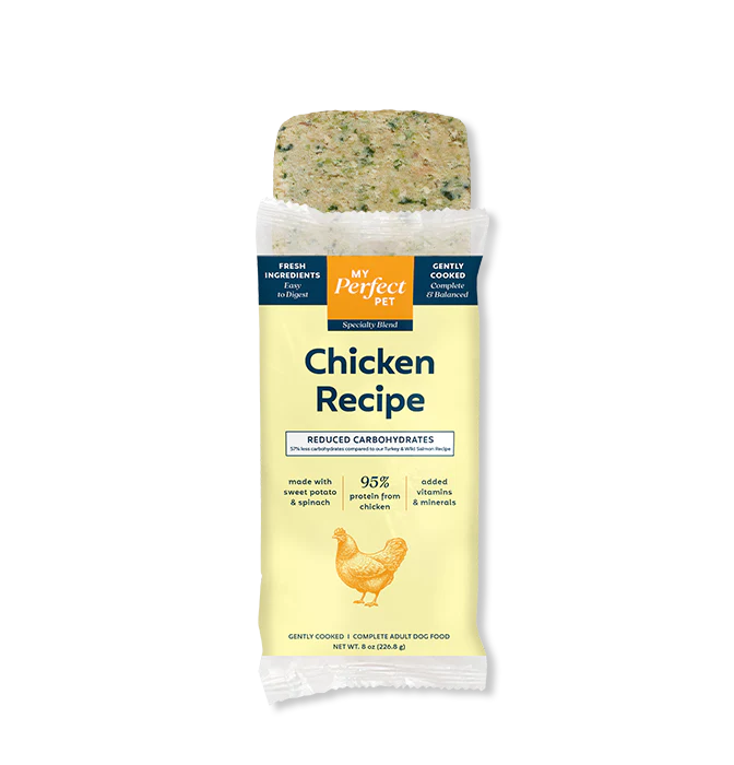 My Perfect Pet Dog Frozen Gently Cooked Food Reduced Carbohydrates Chicken (New Formula)