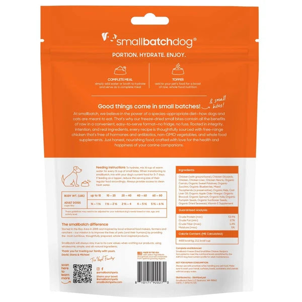 Small Batch Cat & Dog Freeze Dried Food Small Bites Chicken