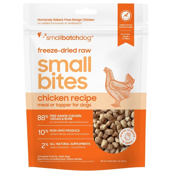 Small Batch Cat & Dog Freeze Dried Food Small Bites Chicken