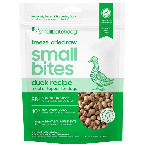 Small Batch Cat & Dog Freeze Dried Food Small Bites Duck