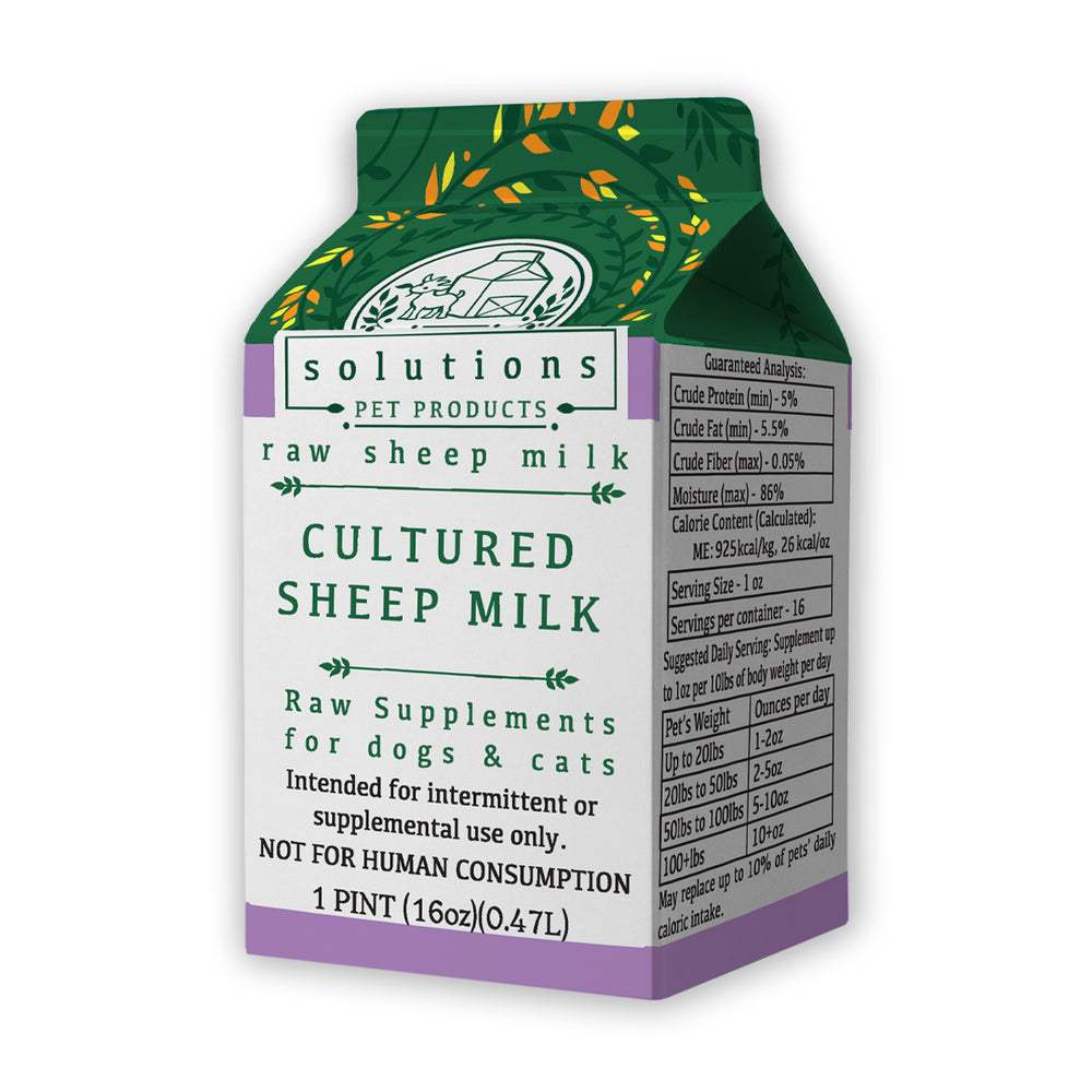 Solutions Frozen Fermented Raw Milk Sheep