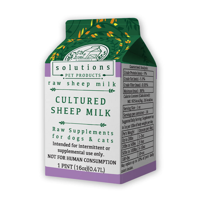 Solutions Frozen Fermented Raw Milk Sheep