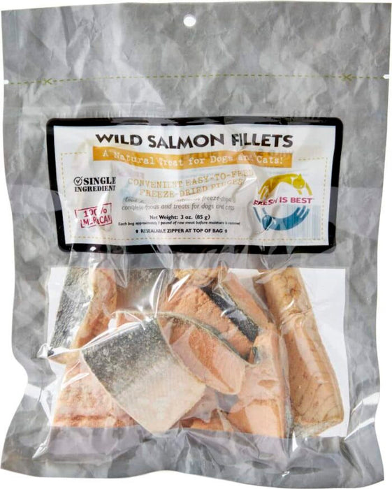 Fresh is Best Freeze Dried Treats, Salmon Fillets 3oz