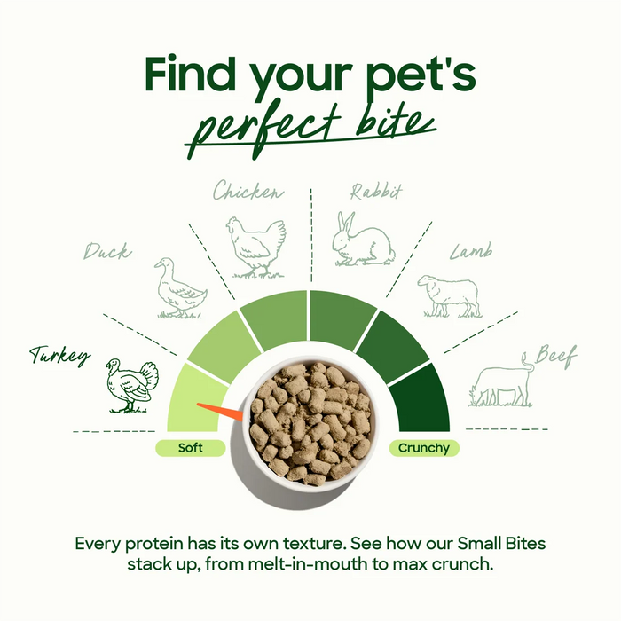 Small Batch Dog Freeze Dried Food Turkey, Small Bites