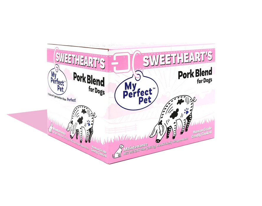 My Perfect Pet Dog Frozen Gently Cooked Food Sweetheart's Pork Blend