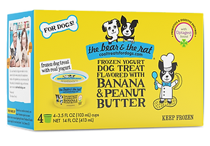 Bear & The Rat Yogurt Dog Frozen Treats 4pk