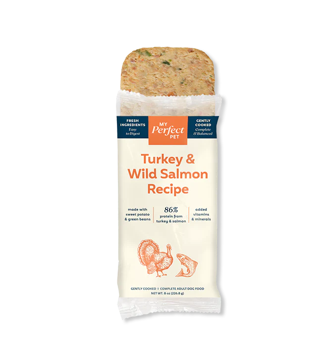 My Perfect Pet Dog Frozen Gently Cooked Food Turkey & Salmon (New Formula)