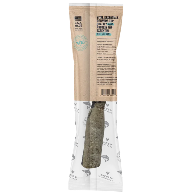 Vital Essentials Dog Freeze Dried Raw Bar Salmon Skin