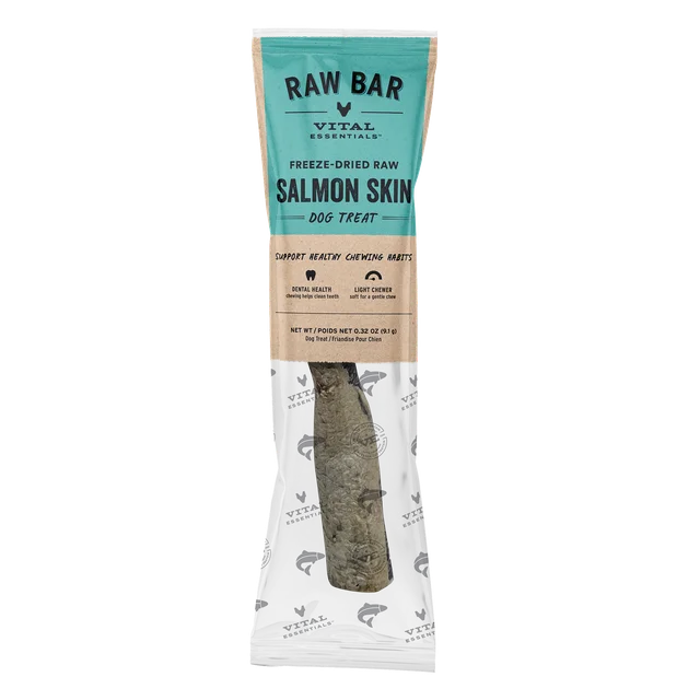 Vital Essentials Dog Freeze Dried Raw Bar Salmon Skin