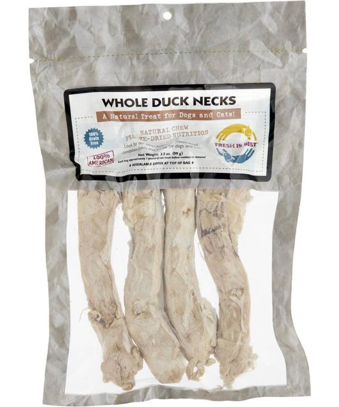 Fresh is Best Freeze Dried Treats, Duck Neck 3.5 oz