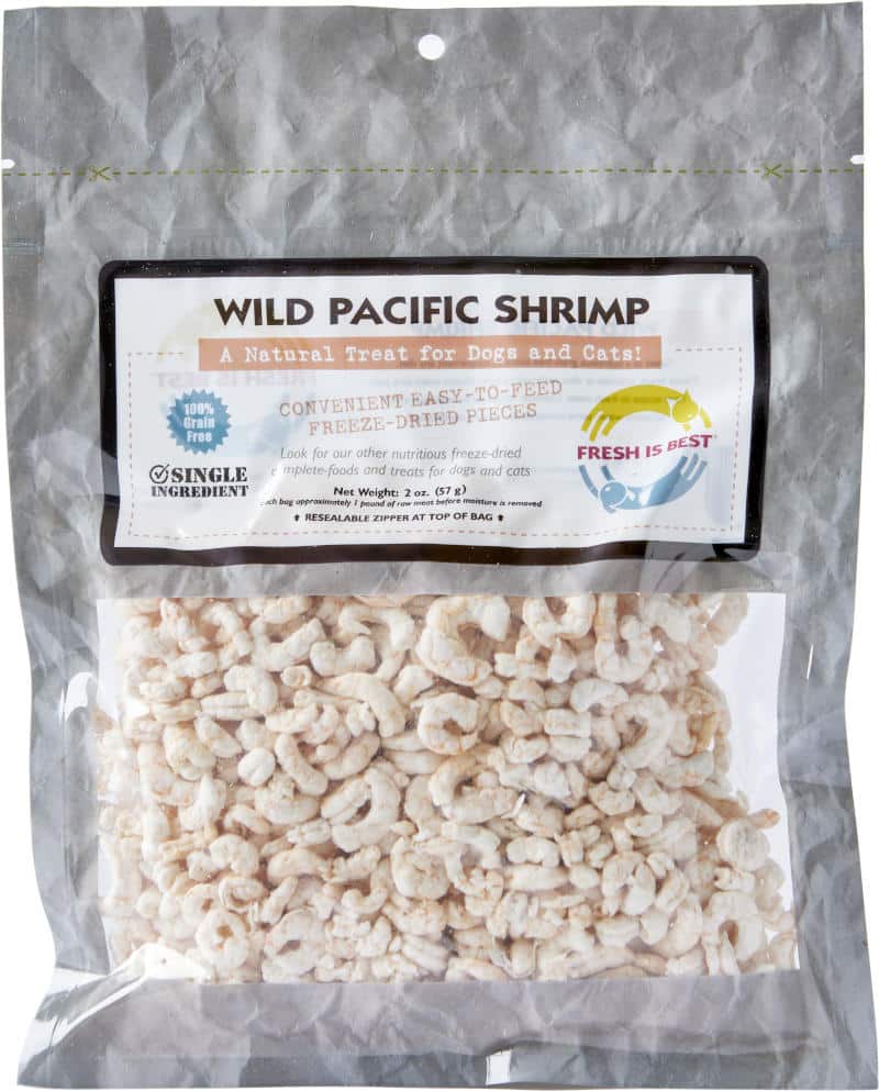 Fresh is Best Freeze Dried Treats, Wild Pacific Shrimp, 2oz