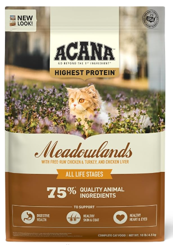 Acana Highest Protein Grain Free Cat Dry Food Meadowland