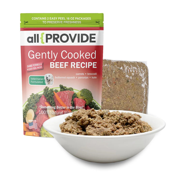 All Provide Dog Frozen Gently Cooked Food Beef