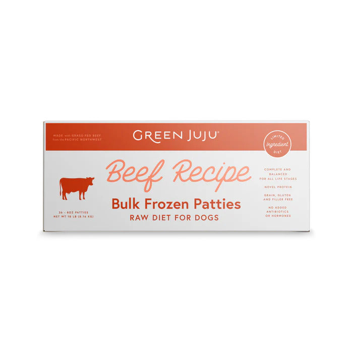 Green Juju Dog Frozen Raw Food Beef