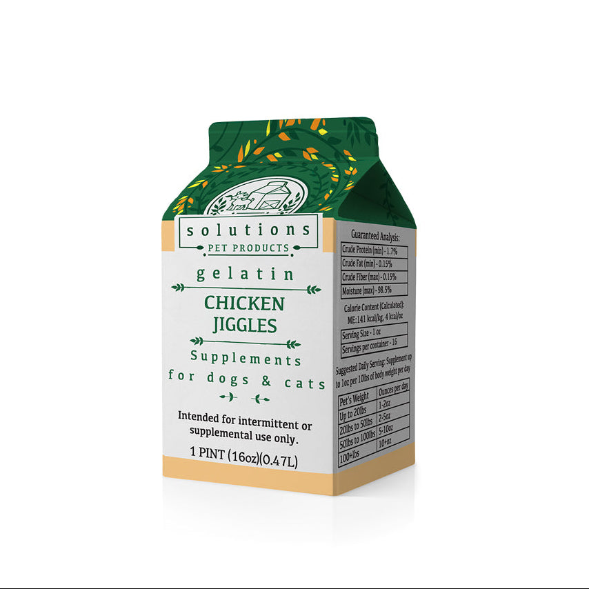 Solutions Pet Product Frozen Gelatin Supplement Chicken Jiggles