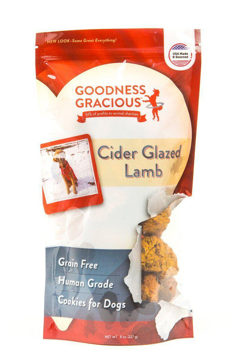 Goodness Gracious Dog Treats Cookies Cider Glazed Lamb