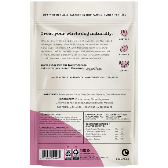 Crumps Naturals Plaque Busters Dog Chew Original