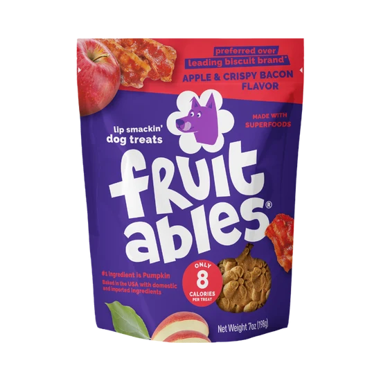Fruitables Crunchy Dog Treat Bacon & Apple