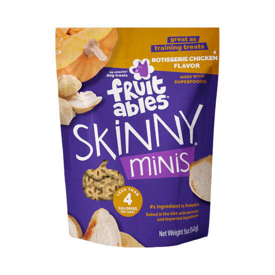 Fruitables Skinny Minis Chewy Dog Treats Rotisserie Chicken