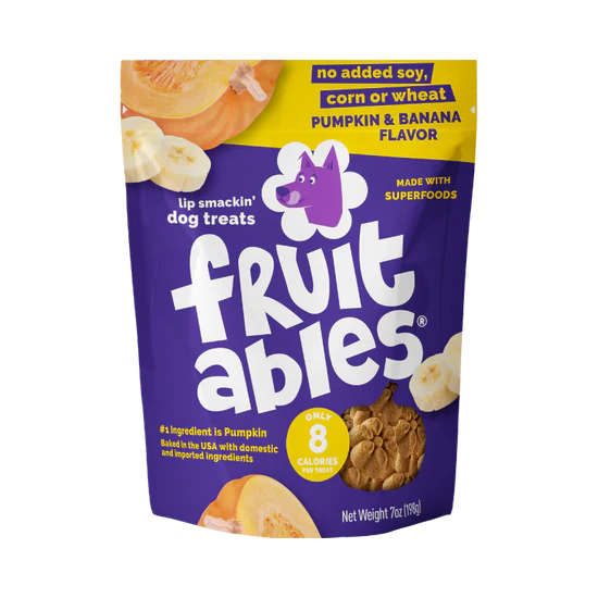 Fruitables Crunchy Dog Treat Pumpkin Banana