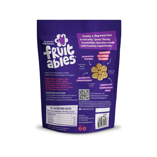 Fruitables Crunchy Dog Treat Pumpkin Apple