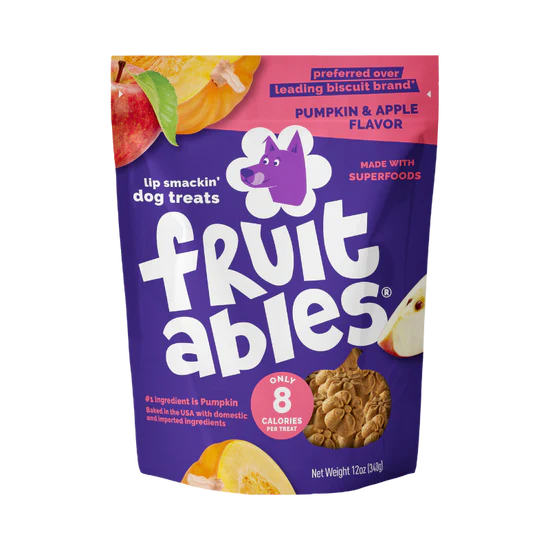 Fruitables Crunchy Dog Treat Pumpkin Apple