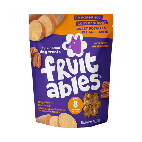Fruitables Crunchy Dog Treat Sweet Potato Pecan