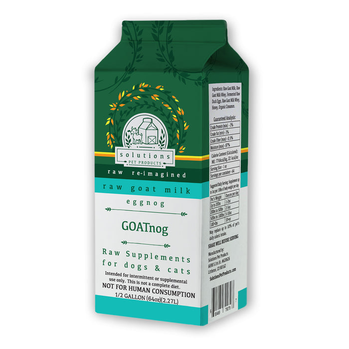Solutions Pet Products Frozen Raw Goat Milk GOATnog