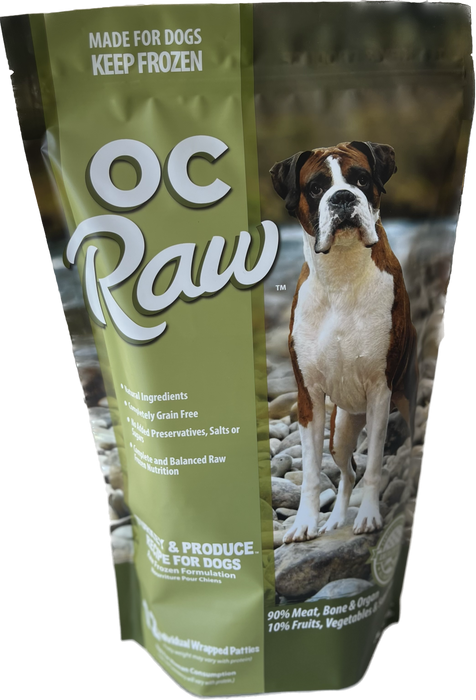 Patties Frozen Dog Food Turkey & Produce
