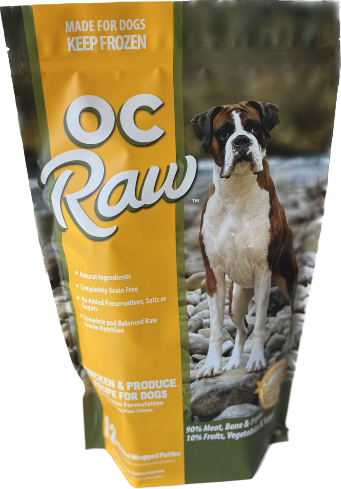 Patties Frozen Dog Food Chicken & Produce